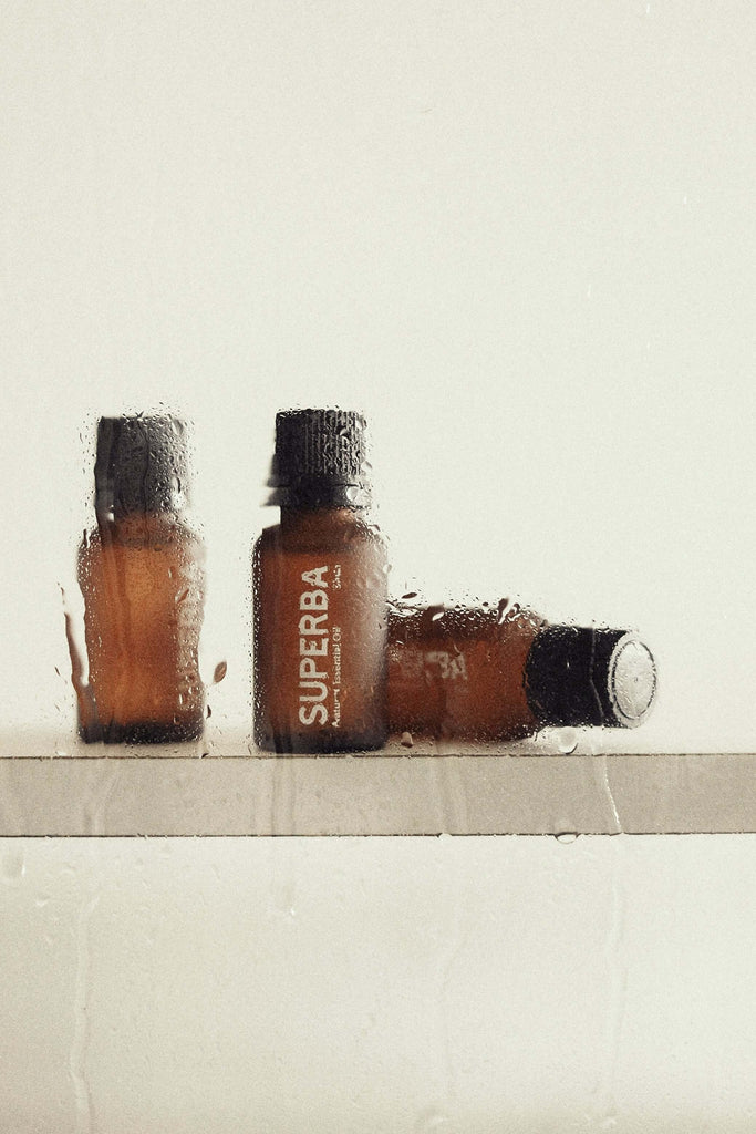 Several superba elegant bottles of natural essential oil Sara edition for your diffuser