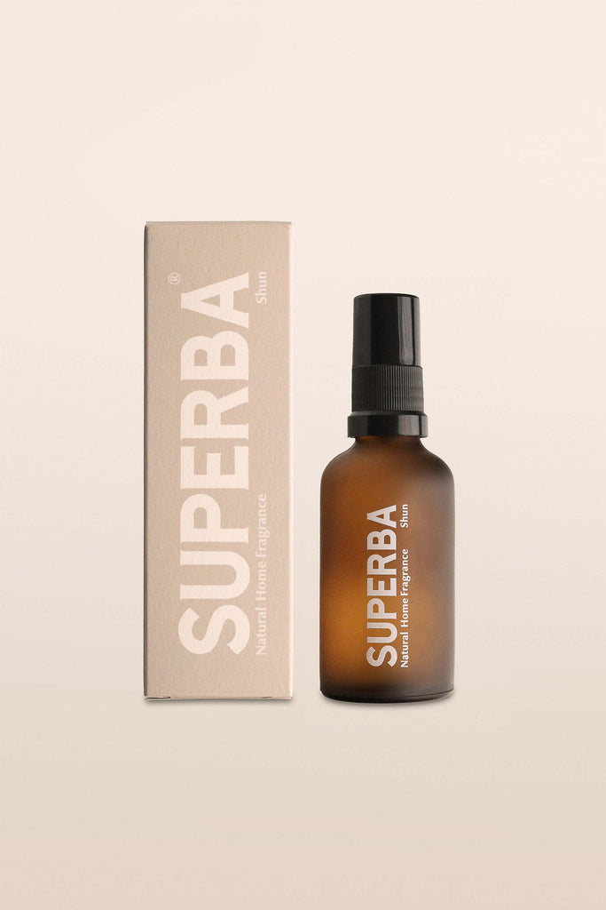 Superba elegant bottle of natural home fragrance named Shun